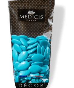 Dragees chocolat turquoise Medicis