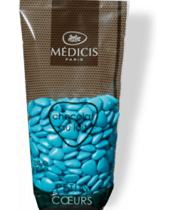 Dragees medicis coeur turquoise