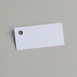 etiquette rectangle gris nacré