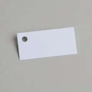 etiquette rectangle gris nacré