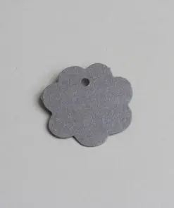 etiquette fleur gris