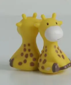 Girafe aimanté jaune deco bapteme jungle