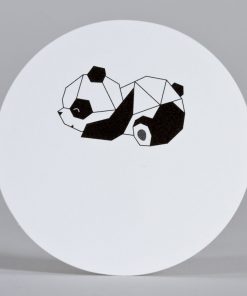 Étiquette autocollante Blanc Panda