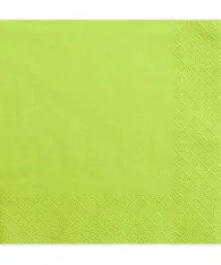 serviette en papier vert anis