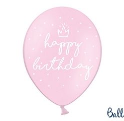 ballon rose happy birthday