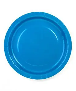 assiette bleu turquoise