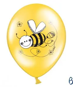 ballon abeille-blanc-jaune