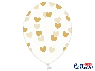 ballon blanc-coeur or
