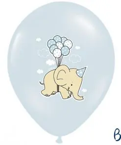 ballons bleu ciel-eléphant