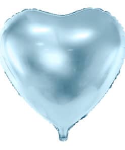 Ballon coeur bleu ciel hélium