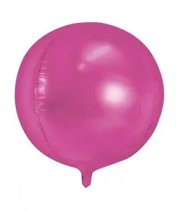 ballon rond fuchsia