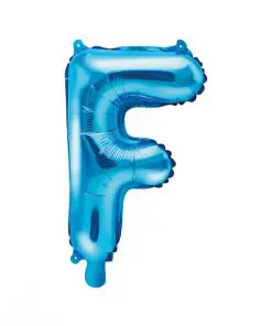 ballon lettre F bleu