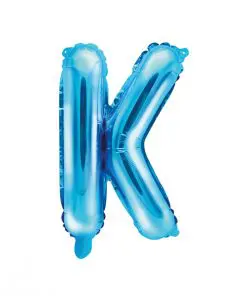ballon lettre K bleu