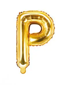 ballon lettre P or