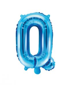 ballon lettre Q bleu