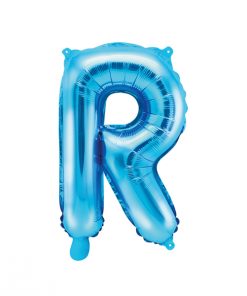 ballon lettre R bleu