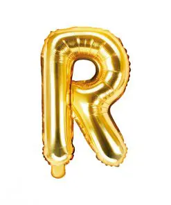 ballon lettre R or