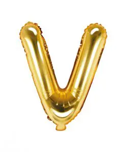 ballon lettre V or