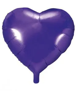 ballon coeur violet