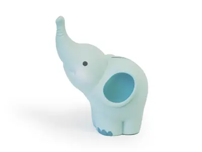 tirelire elephant bleu