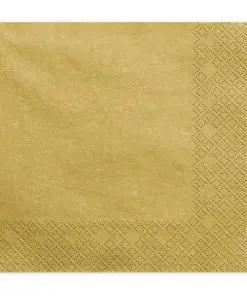 serviette papier or doré