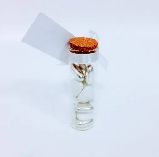 Mini éprouvette dragees en verre