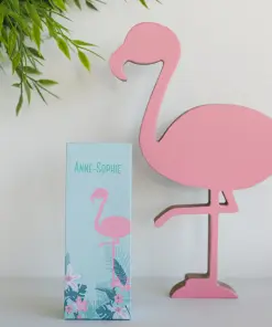 Boite a dragees flamant rose