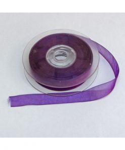ruban organza violet