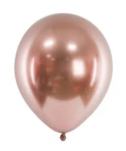 Ballon rose gold metalisé chromé