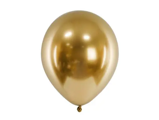 Ballon doré effet chromé or