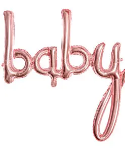 ballon baby shower rose gold