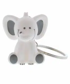 Porte clés éléphant blanc