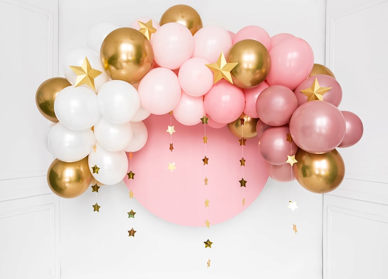 Arche Ballons Rose Et Or – La Boite à Dragées