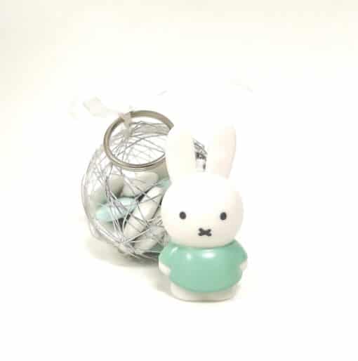 Dragees lapin Miffy porte cles vert