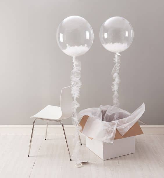 Ballon rond - Transparent - 40 cm La Boite à Dragées