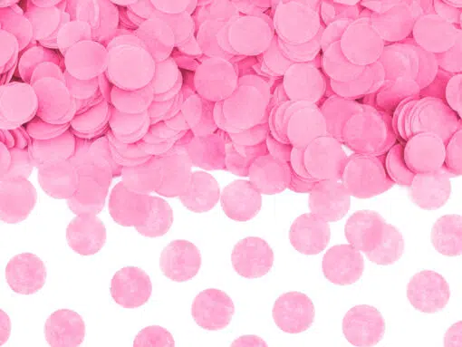 gender reveal fille canon a confettis rose