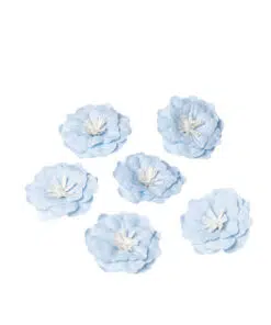 fleur adhésive bleu