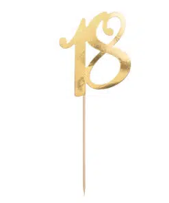 cake topper 18 ans or