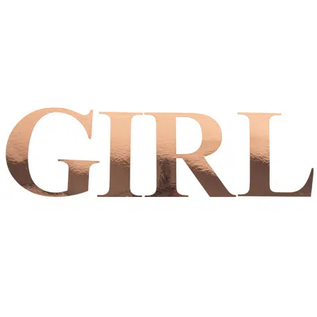 91548 STICKERS GIRL ROSE GOLD