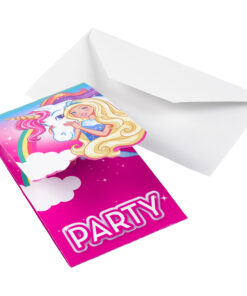 Carte invitation anniversaire Barbie