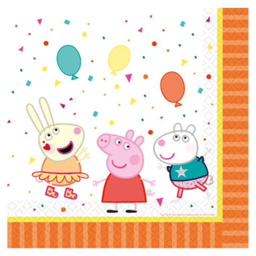 Serviette anniversaire Peppa Pig