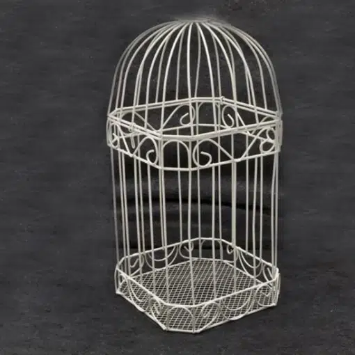 centre de table cage a oiseaux urne