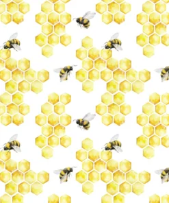 serviette abeille